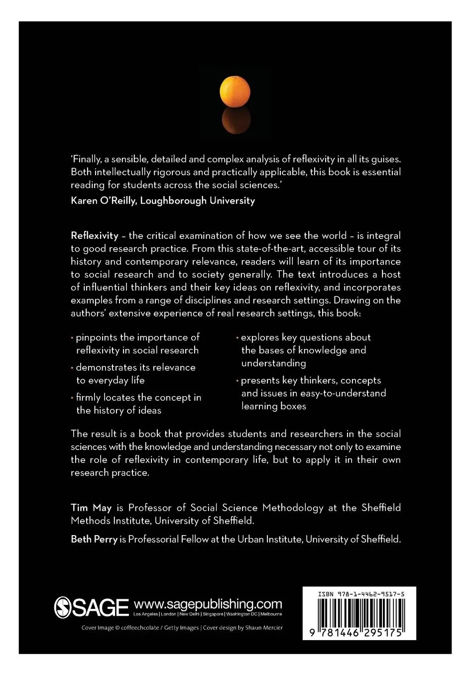 Rückseite: 9781446295175 | Reflexivity | The Essential Guide | Tim May (u. a.) | Taschenbuch