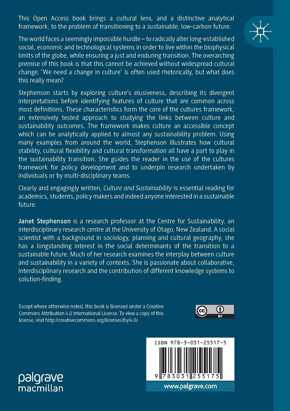 Rückseite: 9783031255175 | Culture and Sustainability | Janet Stephenson | Taschenbuch | xvii