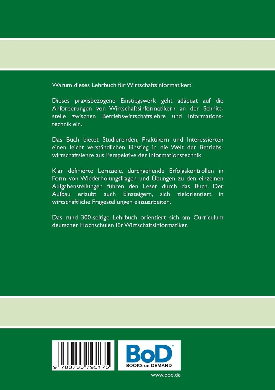 Rückseite: 9783735795175 | Praktische Betriebswirtschaftslehre für Wirtschaftsinformatik | Buch