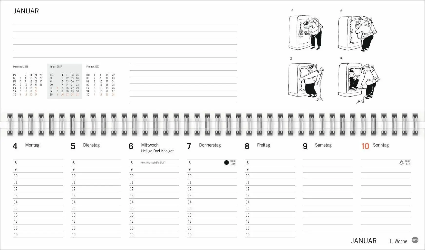 Bild: 9783756415175 | Loriot Büroplaner 2027 | Loriot | Kalender | Spiralbindung | 112 S.