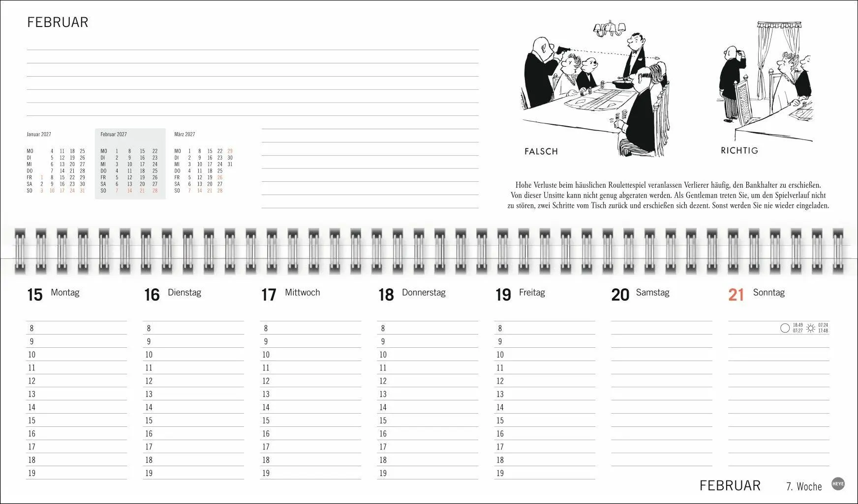 Bild: 9783756415175 | Loriot Büroplaner 2027 | Loriot | Kalender | Spiralbindung | 112 S.