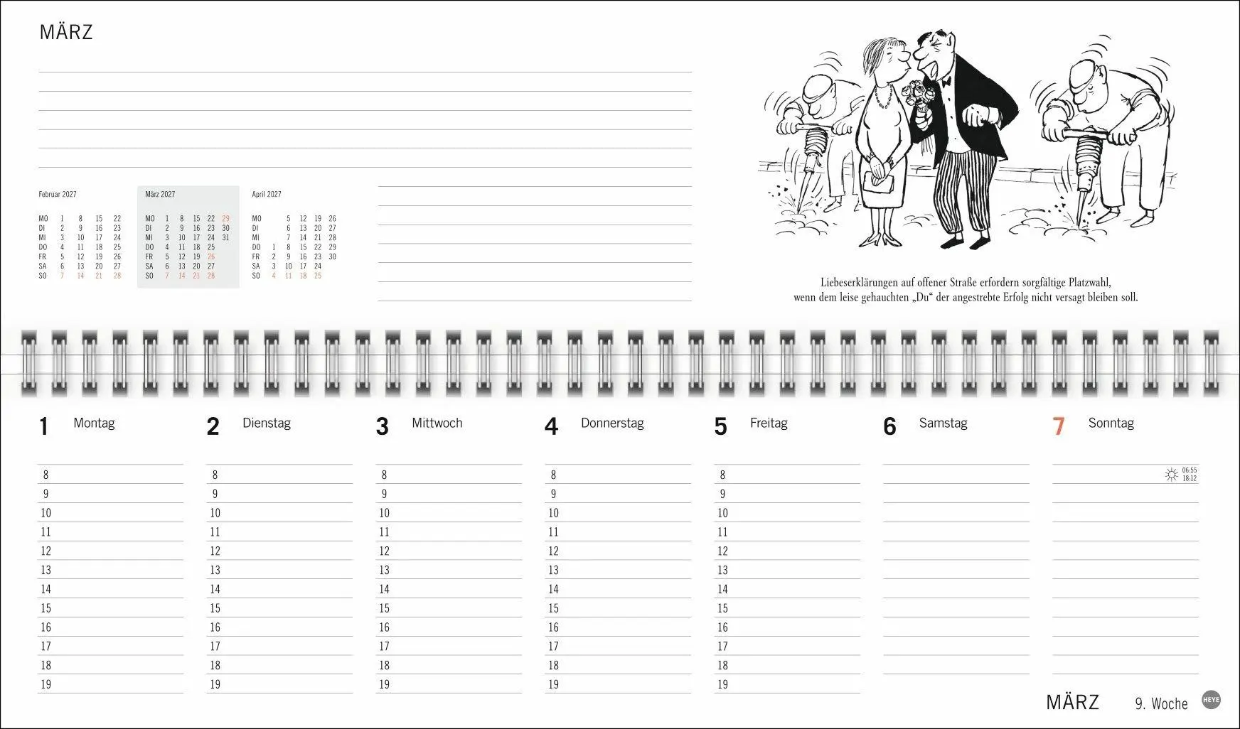 Bild: 9783756415175 | Loriot Büroplaner 2027 | Loriot | Kalender | Spiralbindung | 112 S.