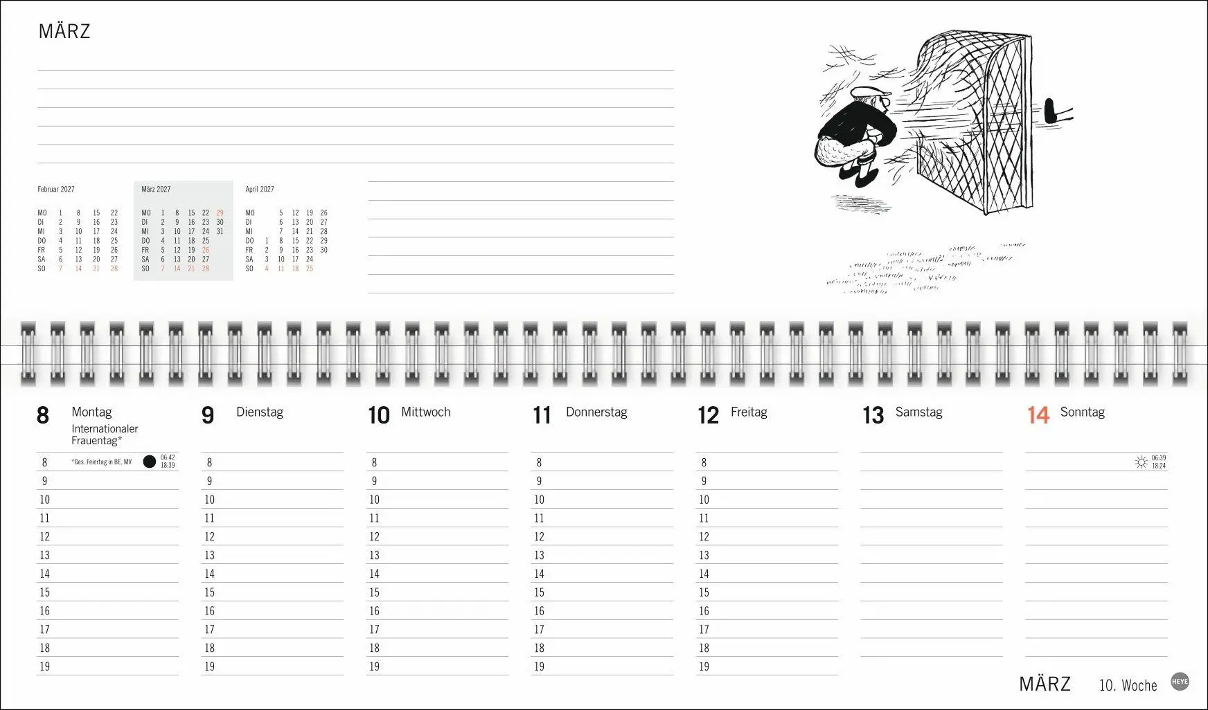 Bild: 9783756415175 | Loriot Büroplaner 2027 | Loriot | Kalender | Spiralbindung | 112 S.