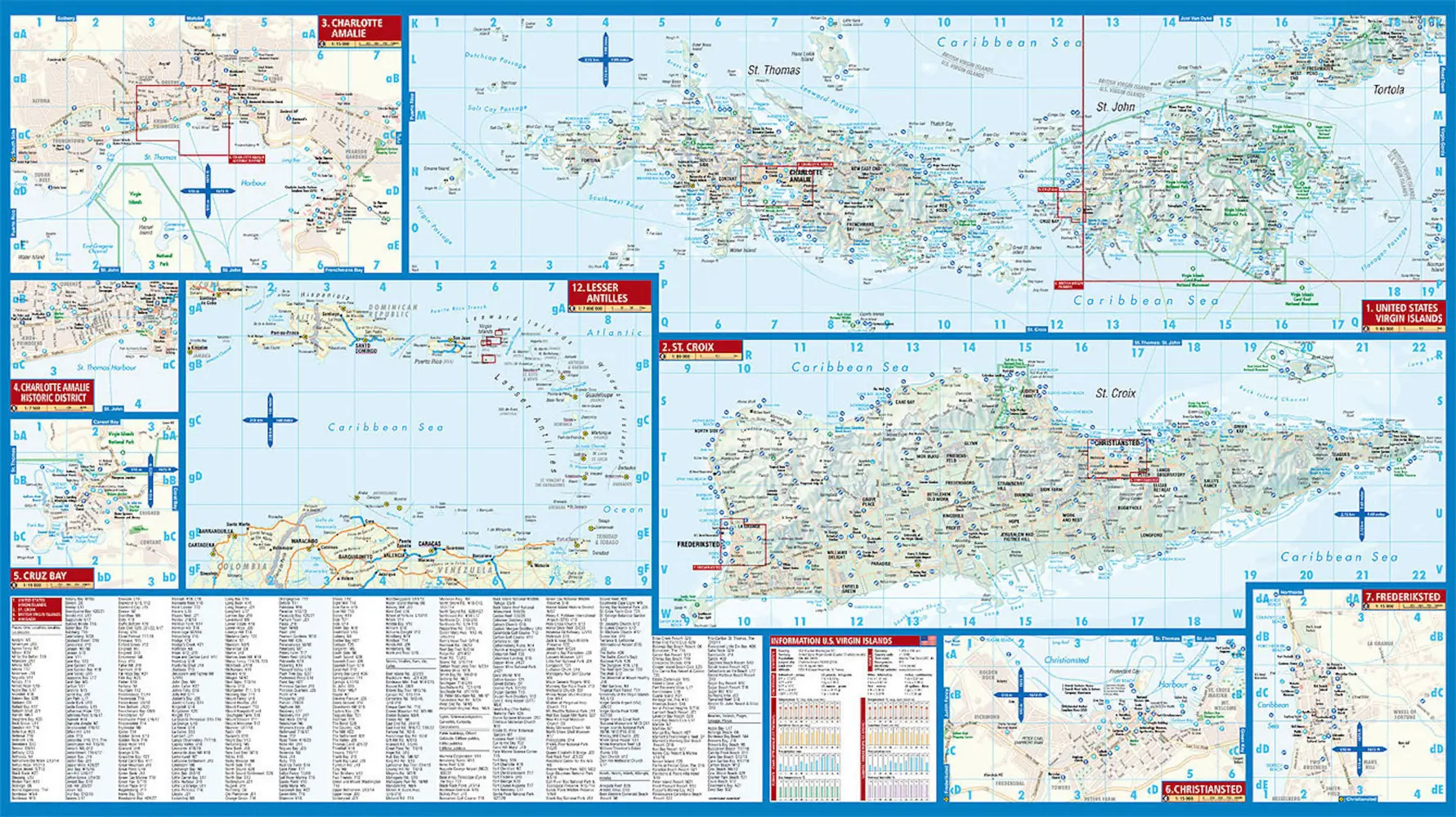 Bild: 9783866095175 | Borch Map Virgin Islands U.S. &amp; British | (Land-)Karte | Englisch