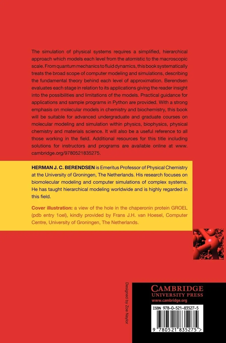 Rückseite: 9780521835275 | Simulating the Physical World | Herman Berendsen | Buch | Englisch