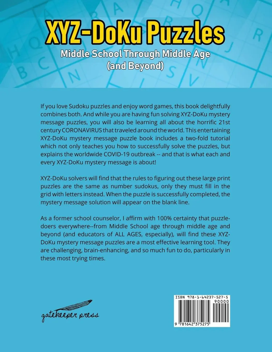 Rückseite: 9781642375275 | XYZ-DoKu Puzzles - Middle School Through Middle Age (and Beyond) e...