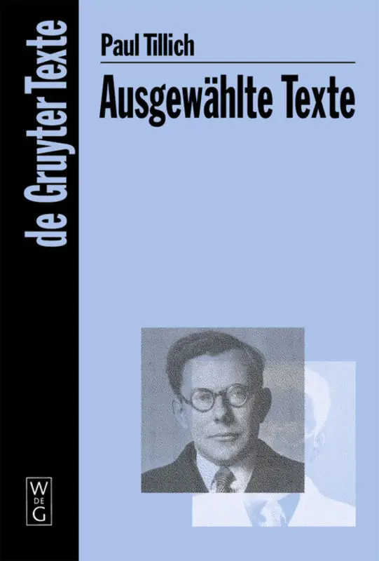 Cover: 9783110205275 | Ausgewählte Texte | Paul Tillich | Taschenbuch | 492 S. | Deutsch