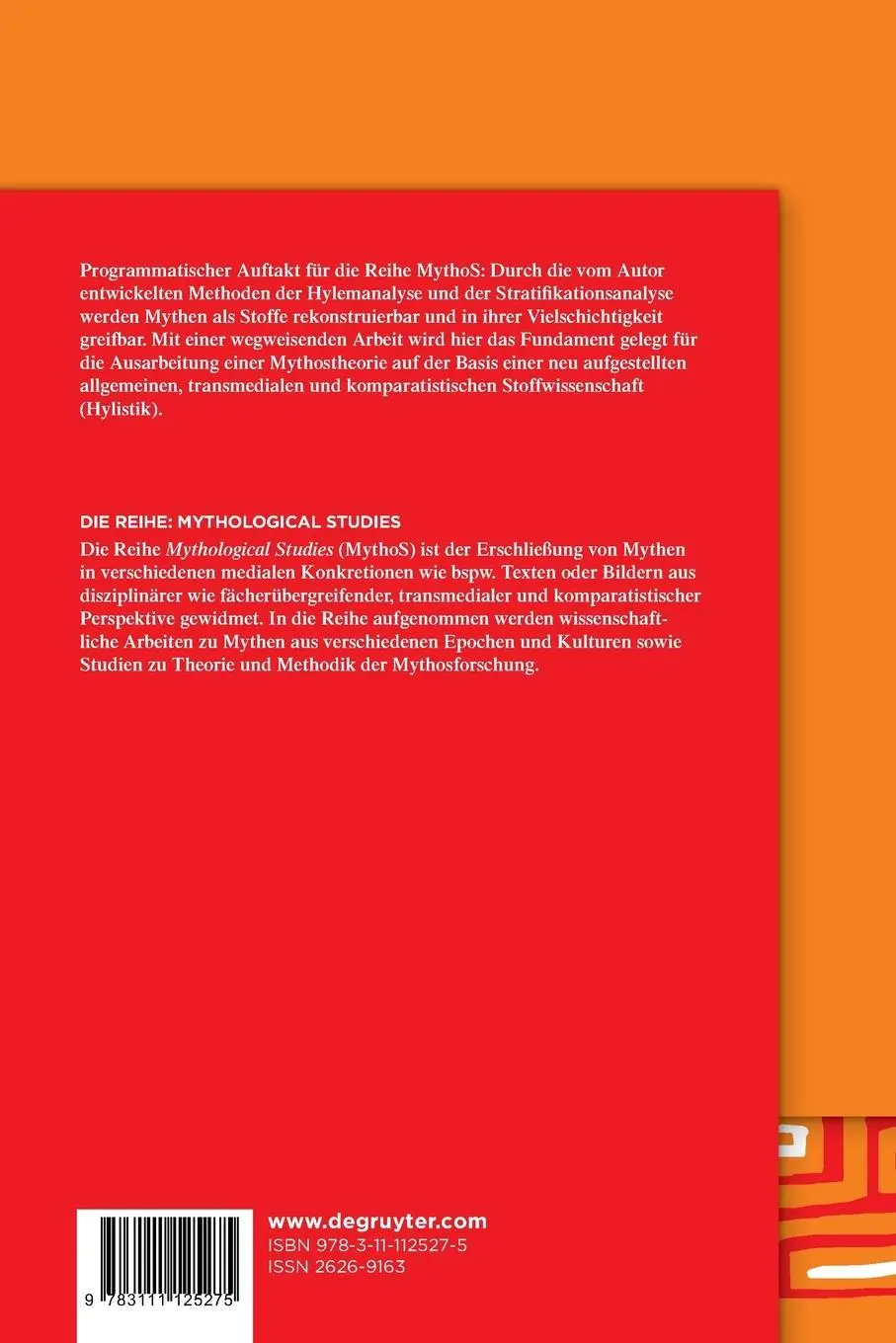 Rückseite: 9783111125275 | Tractatus mythologicus | Christian Zgoll | Taschenbuch | Deutsch