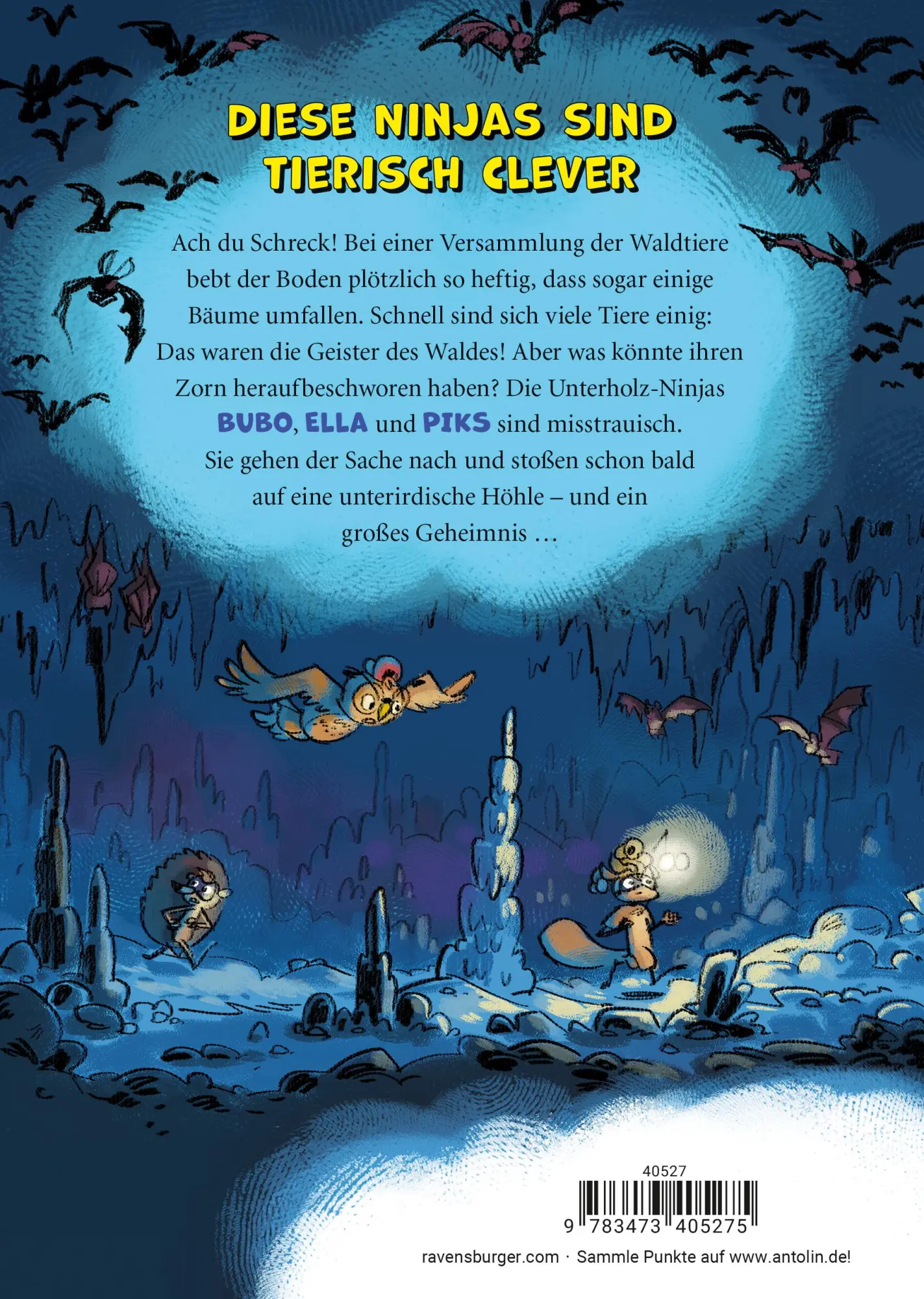 Rückseite: 9783473405275 | Unterholz-Ninjas, Band 4 - Die Geister des Waldes | Michael Mantel