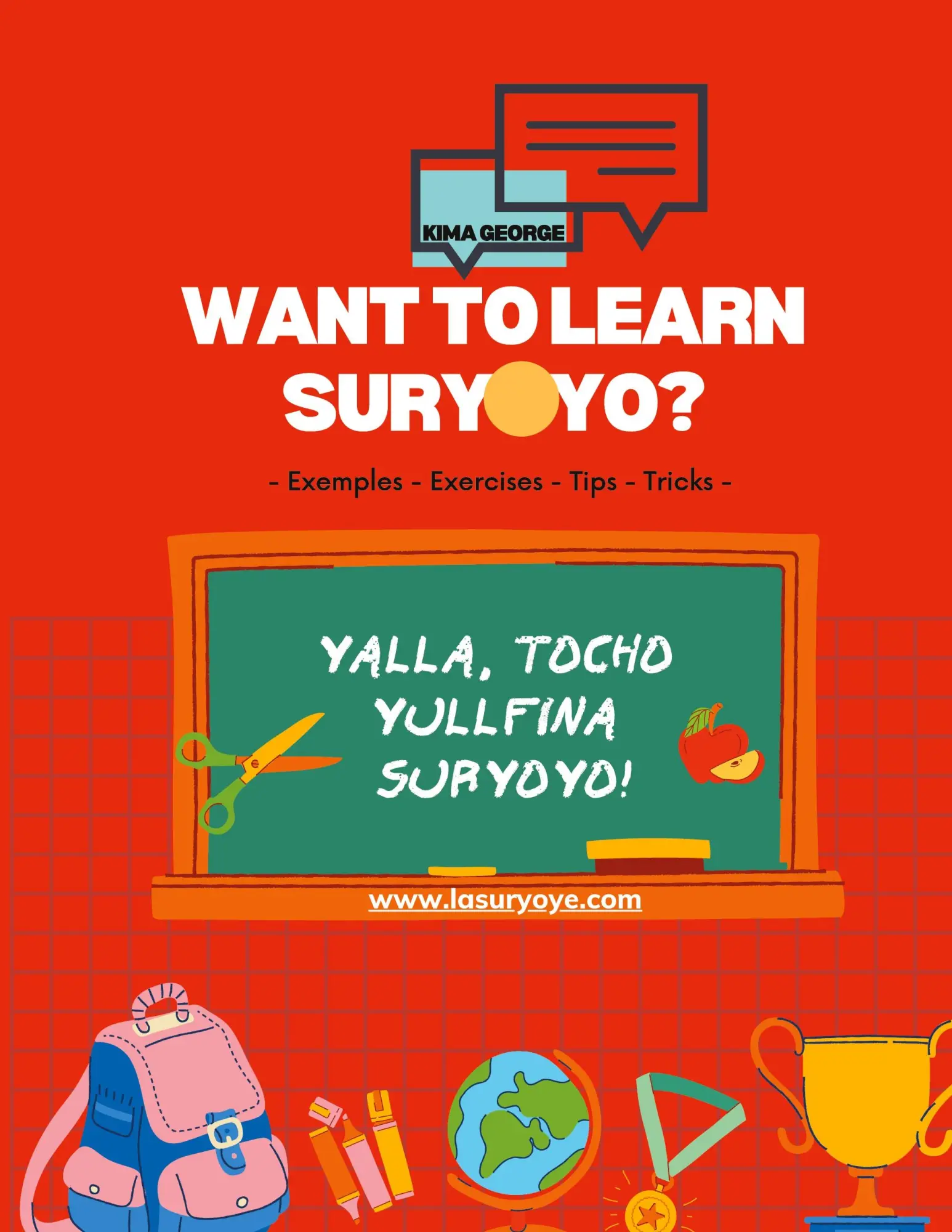 Cover: 9789180075275 | Want to learn Suryoyo? | - as it´s spoken by examples and practices