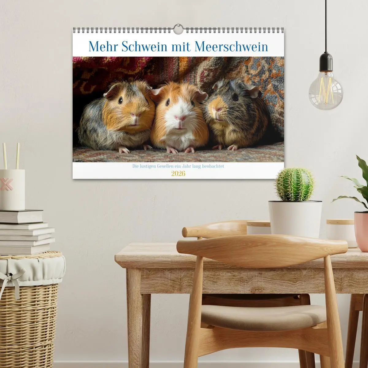 Bild: 9783457275375 | Mehr Schwein mit Meerschwein (Wandkalender 2026 DIN A3 quer),...