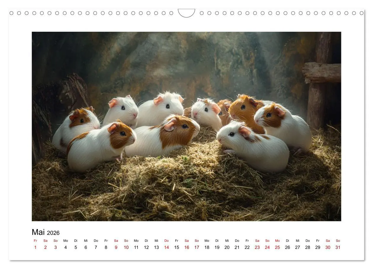 Bild: 9783457275375 | Mehr Schwein mit Meerschwein (Wandkalender 2026 DIN A3 quer),...