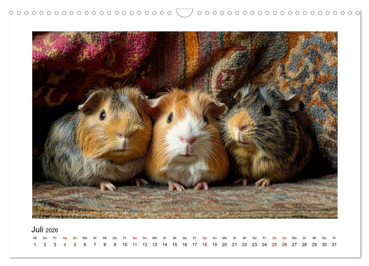 Bild: 9783457275375 | Mehr Schwein mit Meerschwein (Wandkalender 2026 DIN A3 quer),...