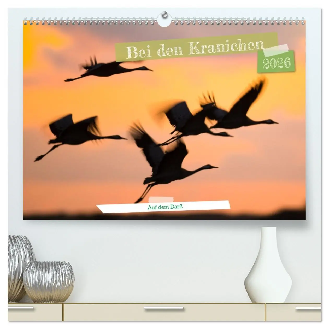 Cover: 9783457415375 | Bei den Kranichen (hochwertiger Premium Wandkalender 2026 DIN A2...