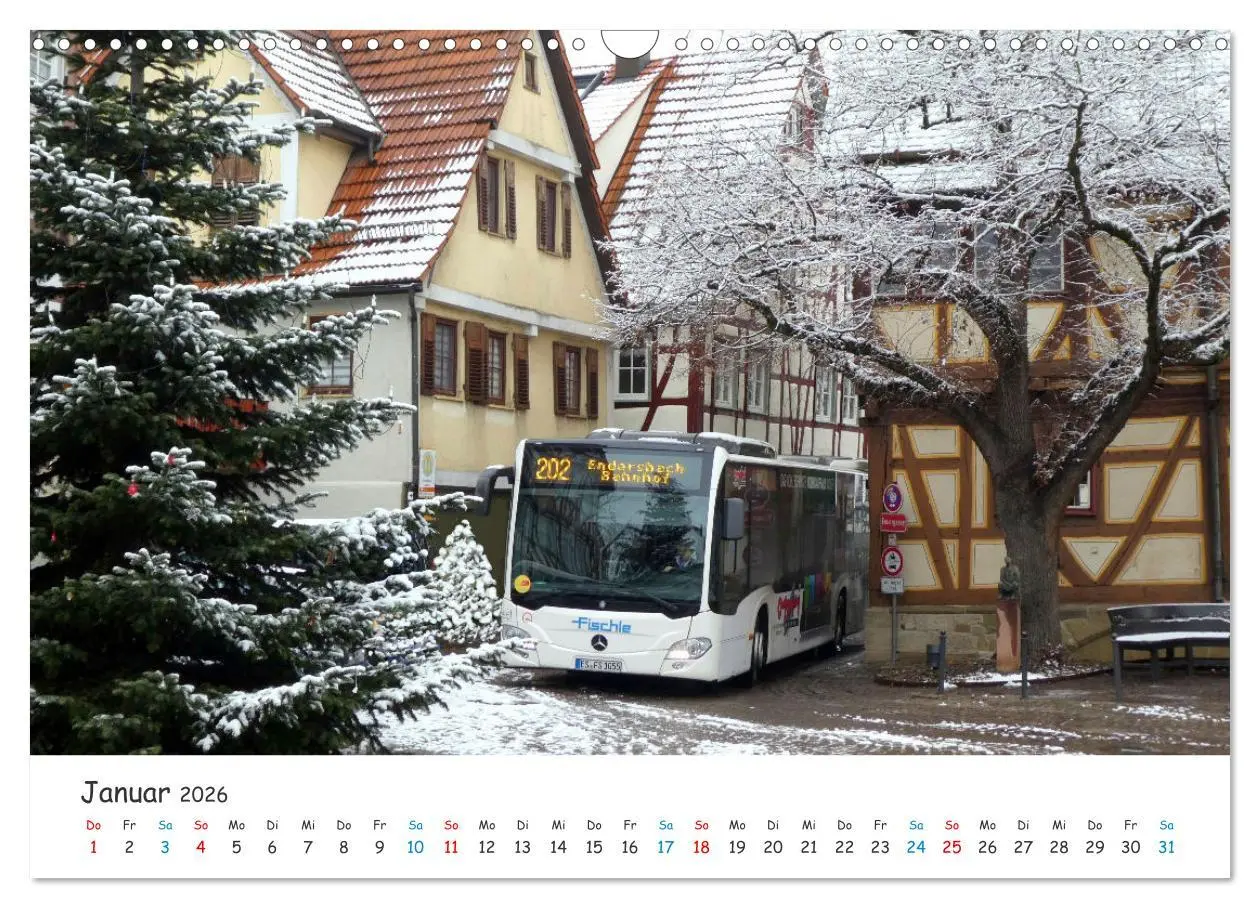 Bild: 9783457655375 | Omnibusse von heute und früher (Wandkalender 2026 DIN A3 quer),...