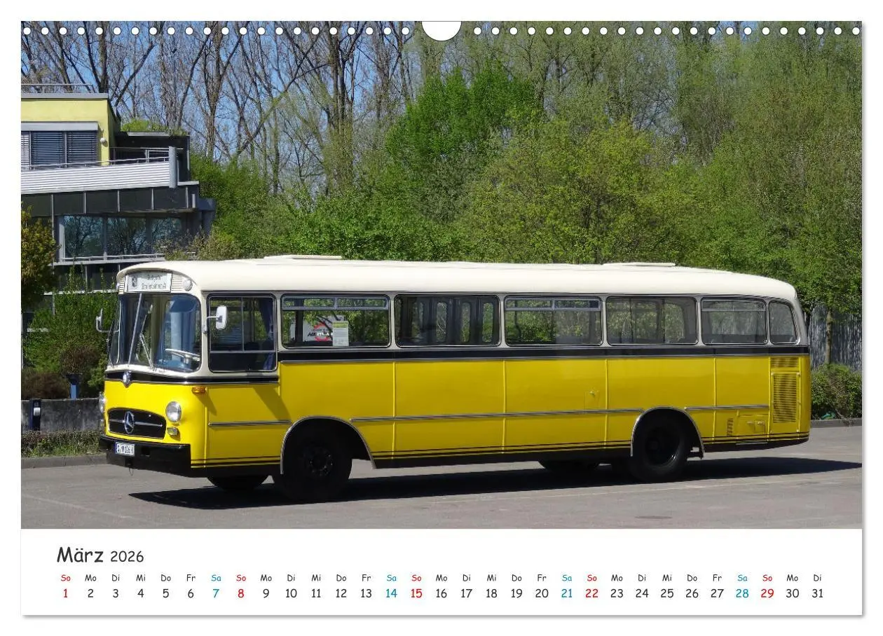 Bild: 9783457655375 | Omnibusse von heute und früher (Wandkalender 2026 DIN A3 quer),...