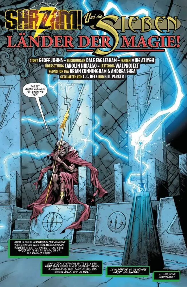 Bild: 9783741615375 | Shazam! - Und die sieben Länder der Magie! | Geoff Johns (u. a.)