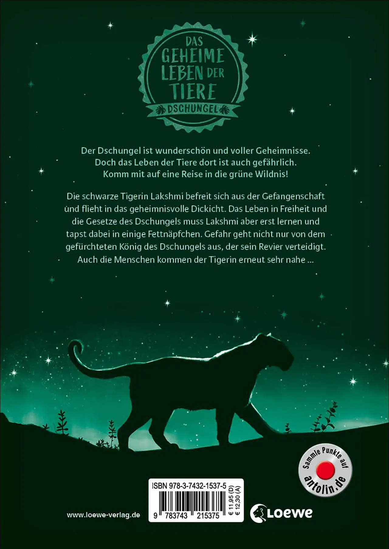 Rückseite: 9783743215375 | Das geheime Leben der Tiere (Dschungel) - Die schwarze Tigerin | Buch