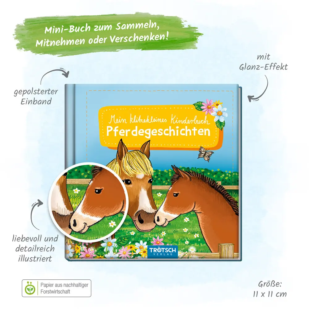 Bild: 9783965525375 | Trötsch Kinderbuch Mein klitzekleines Kinderbuch Pferdegeschichten