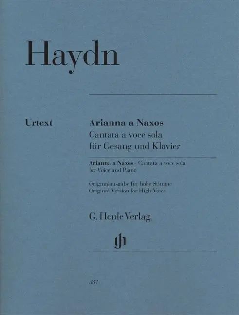 Cover: 9790201805375 | Arianna A Naxos - Cantata A Voce Sola | Joseph Haydn | Taschenbuch