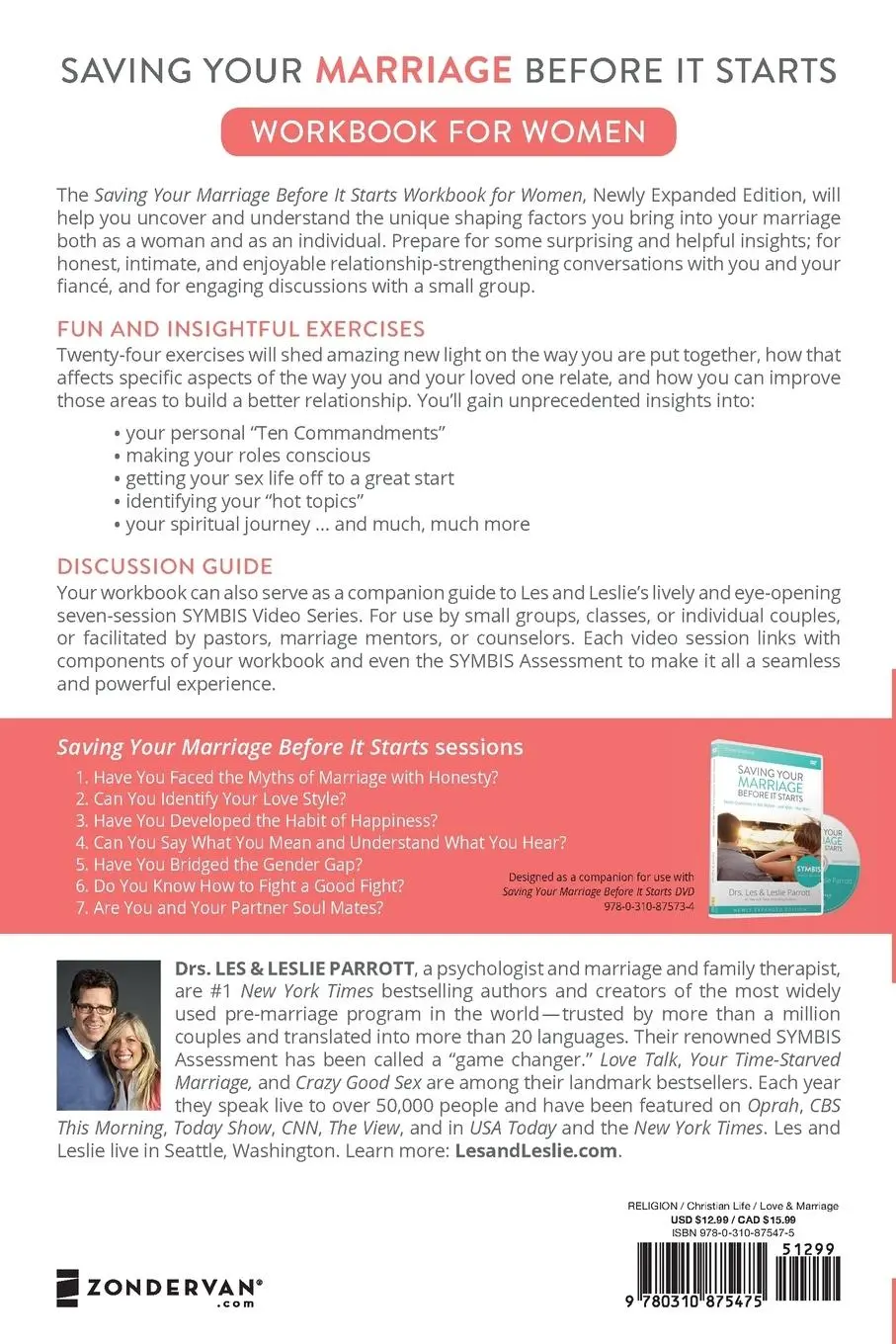 Rückseite: 9780310875475 | Saving Your Marriage Before It Starts Workbook for Women Updated