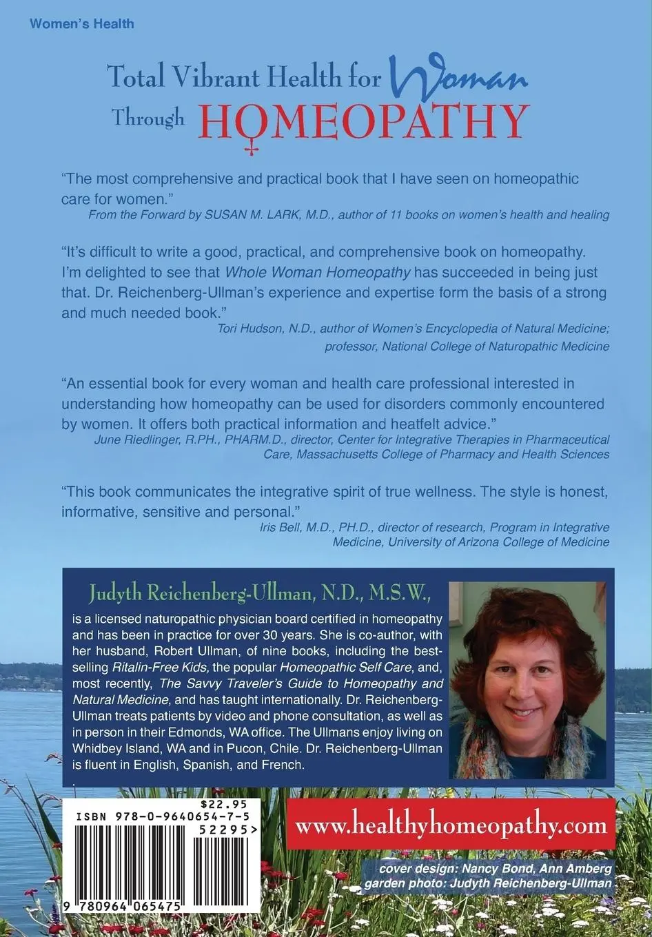 Rückseite: 9780964065475 | Whole Woman Homeopathy | Judyth Reichenberg-Ullman | Taschenbuch