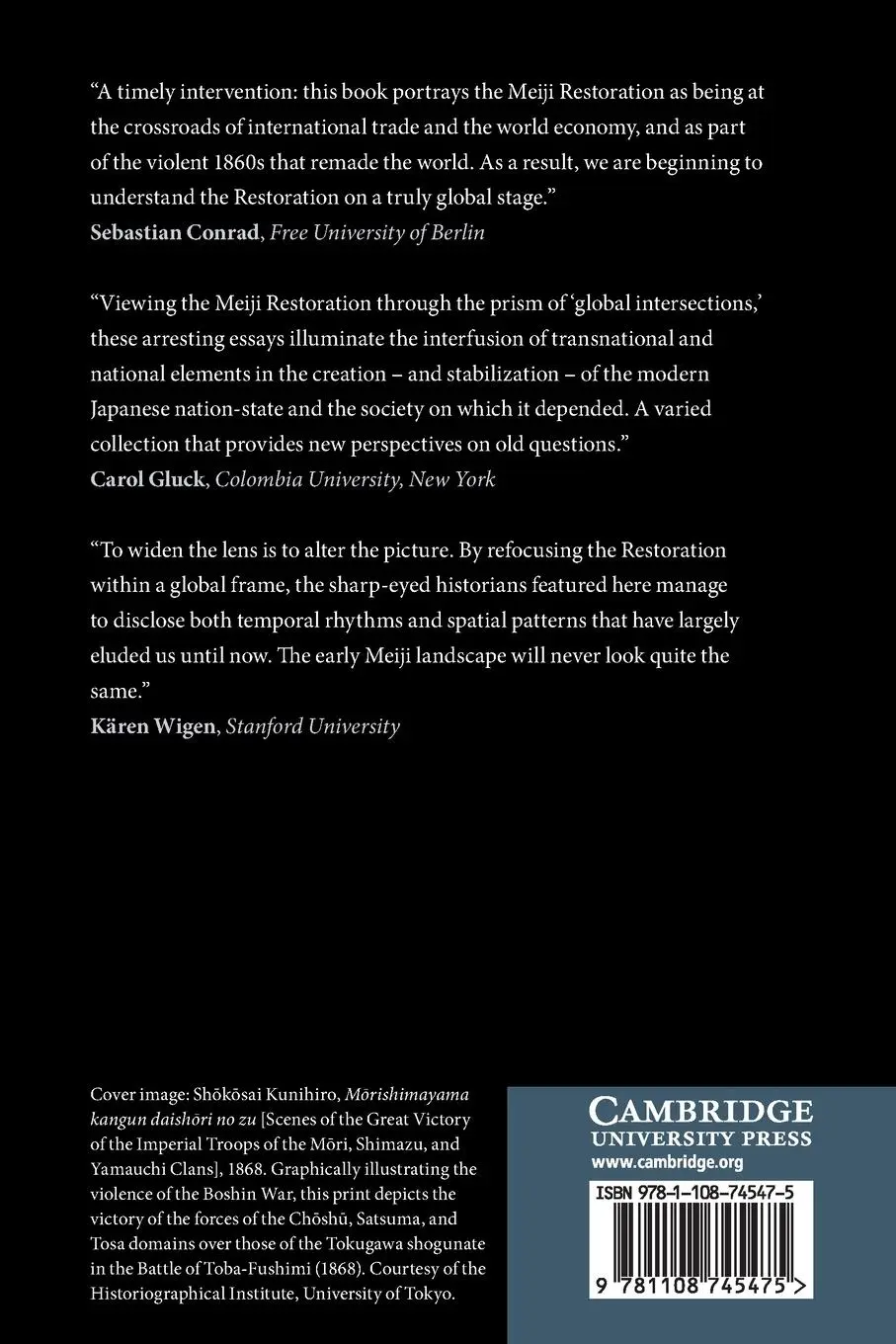 Rückseite: 9781108745475 | The Meiji Restoration | Robert Hellyer (u. a.) | Taschenbuch | 2022