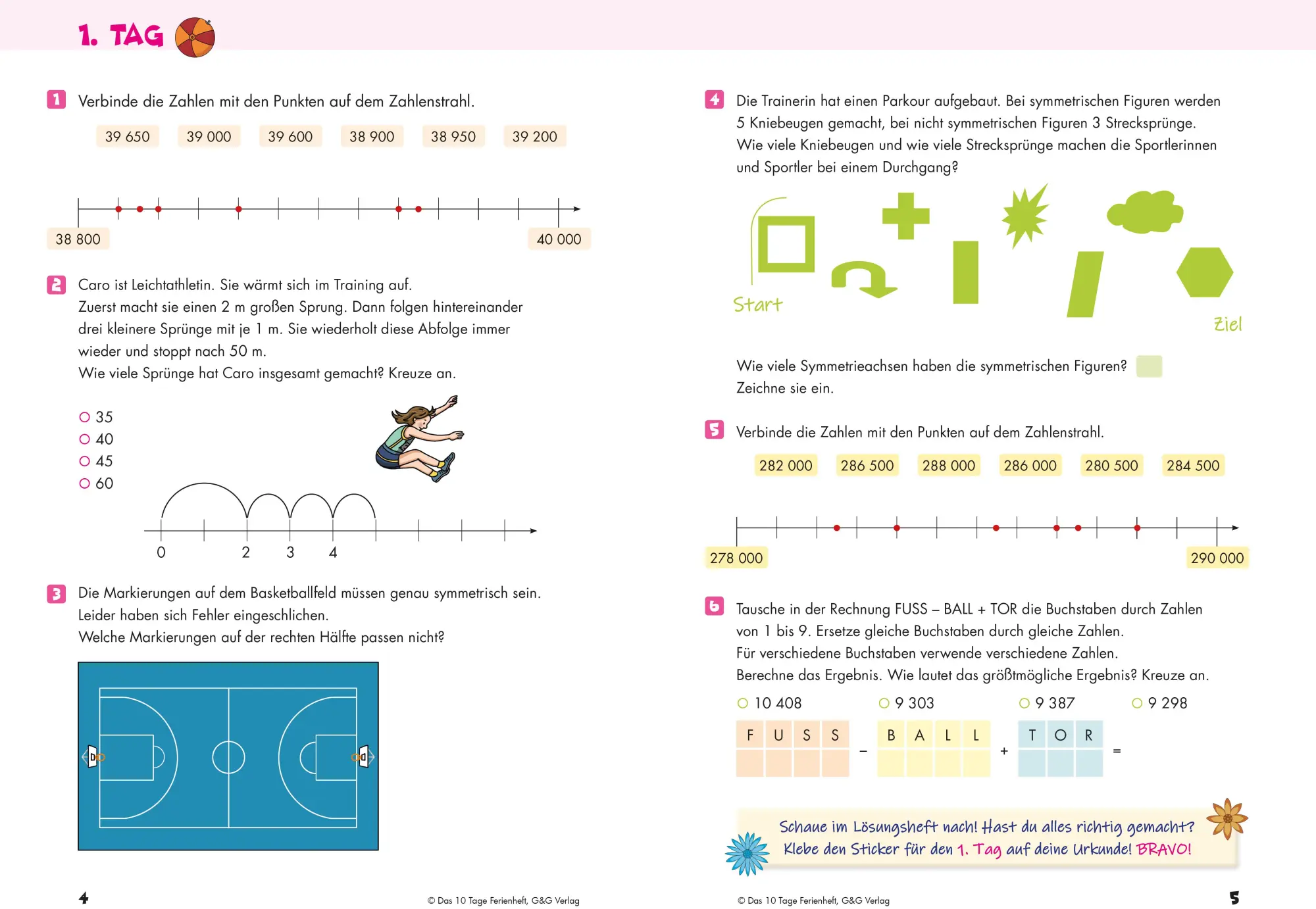 Bild: 9783707425475 | Das 10 Tage Ferienheft Mathematik 4 | Fit für die nächste Schulstufe! Bild: 9783707425475 | Das 10 Tage Ferienheft Mathematik 4 | Fit für die nächste Schulstufe!
