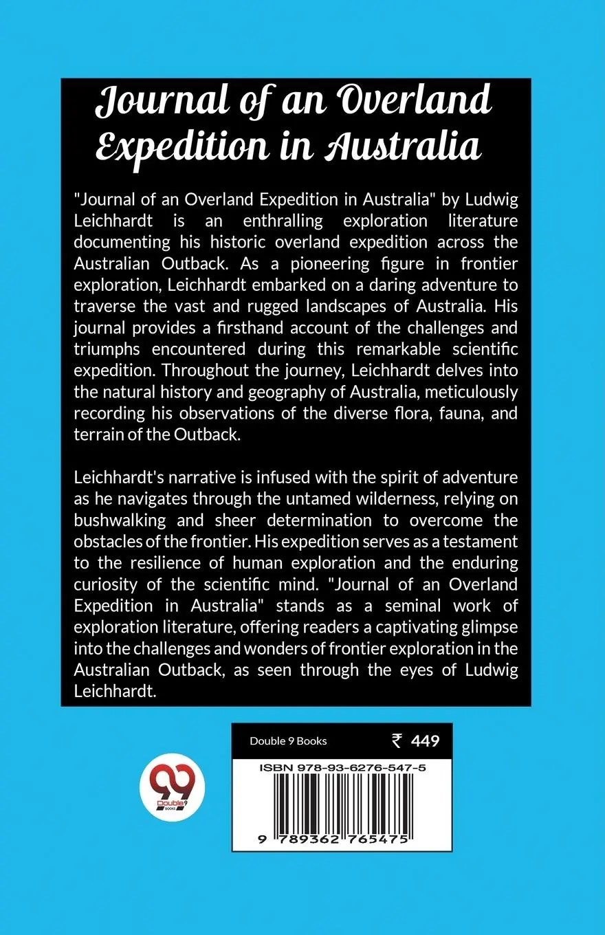 Rückseite: 9789362765475 | Journal of an Overland Expedition in Australia | Ludwig Leichhardt