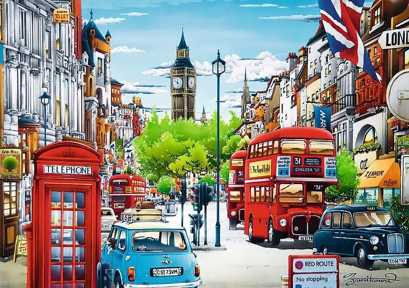 Bild: 5900511105575 | London Street (Puzzle) | Spiel | In Spielebox | 10557 | 2021 | Trefl