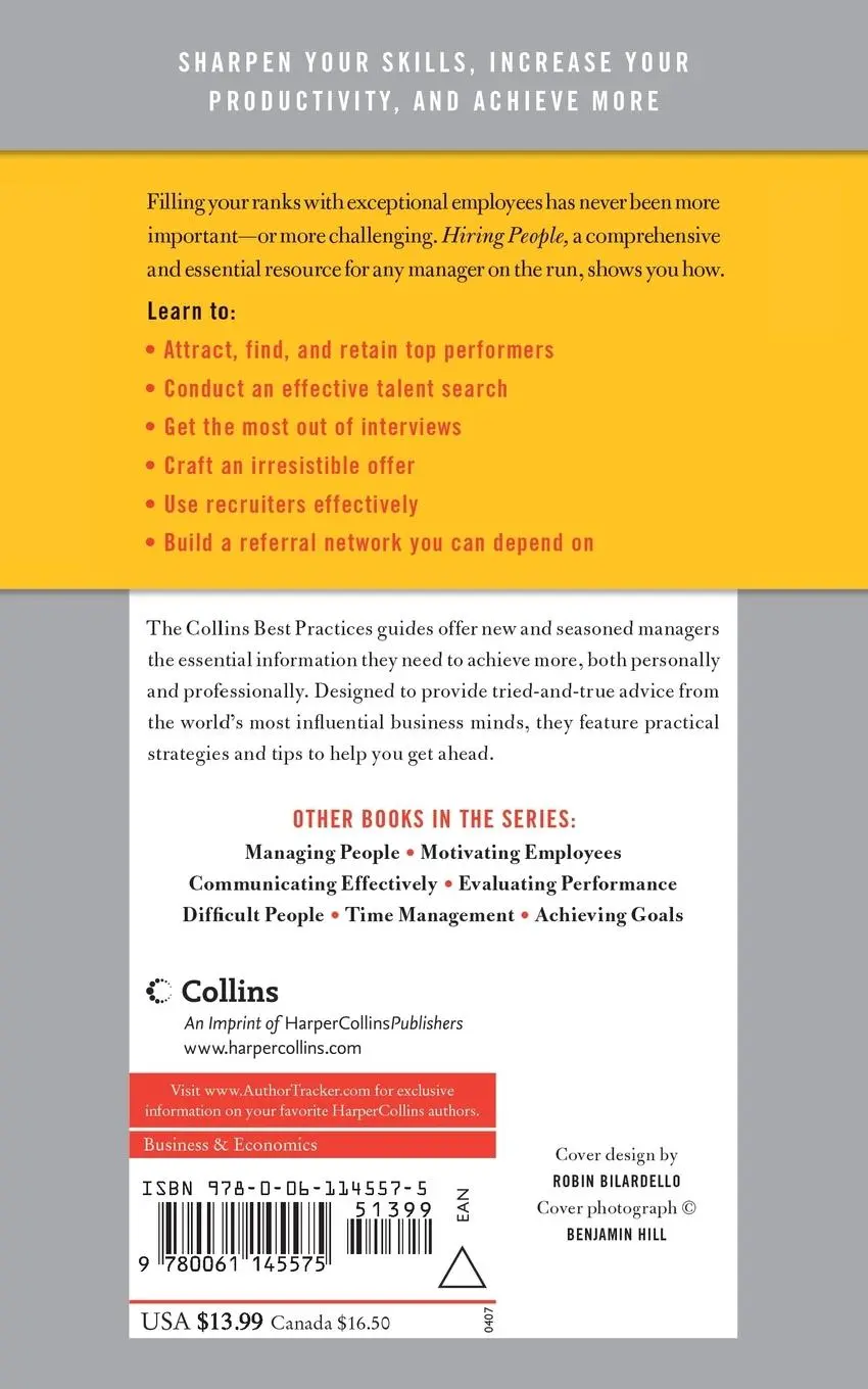 Rückseite: 9780061145575 | Best Practices | Hiring People: Recruit and Keep the Brightest Stars