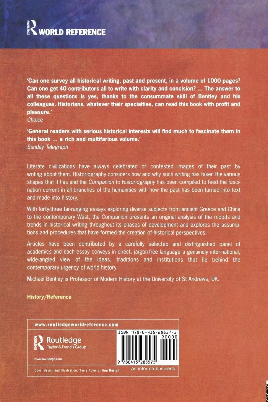 Rückseite: 9780415285575 | Companion to Historiography | Michael Bentley | Taschenbuch | Englisch