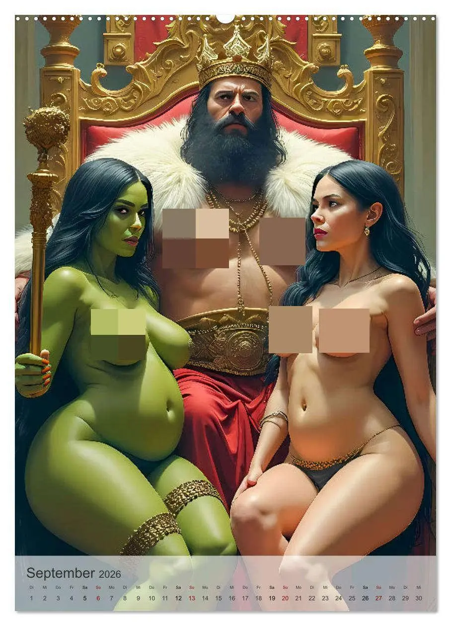 Bild: 9783457255575 | Spicy Fantasy - Bei Elfen und Orks (Wandkalender 2026 DIN A2 hoch),...