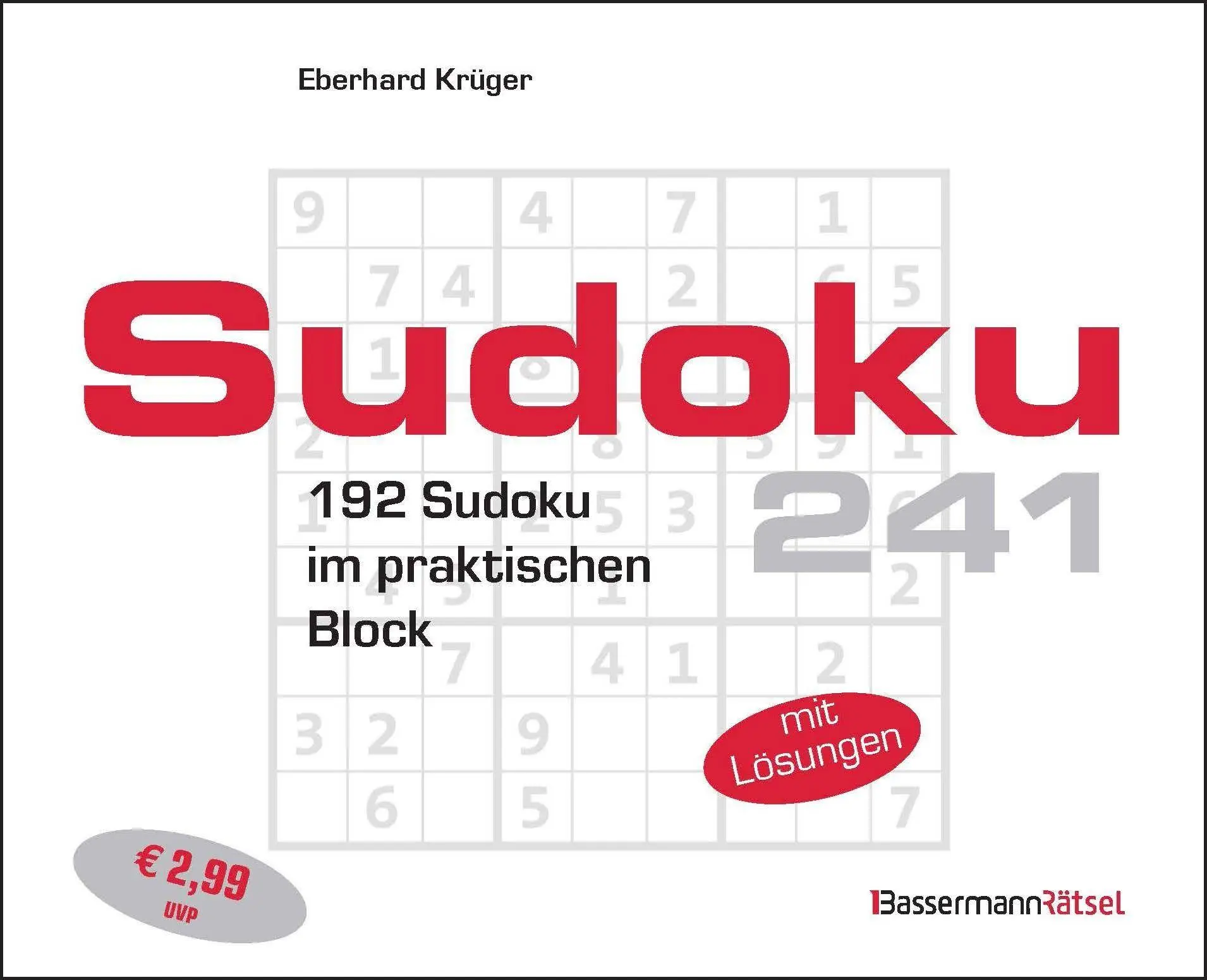 Krüger, Eberhard: Sudokublock 241 (5 Exemplare à 2,99 EUR)