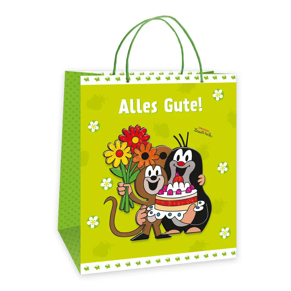 Trötsch Der kleine Maulwurf Torte Geschenktasche groß 3D