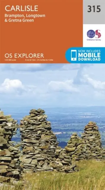 Cover: 9780319245675 | Carlisle, Brampton, Longtown and Gretna Green | Ordnance Survey | 2015