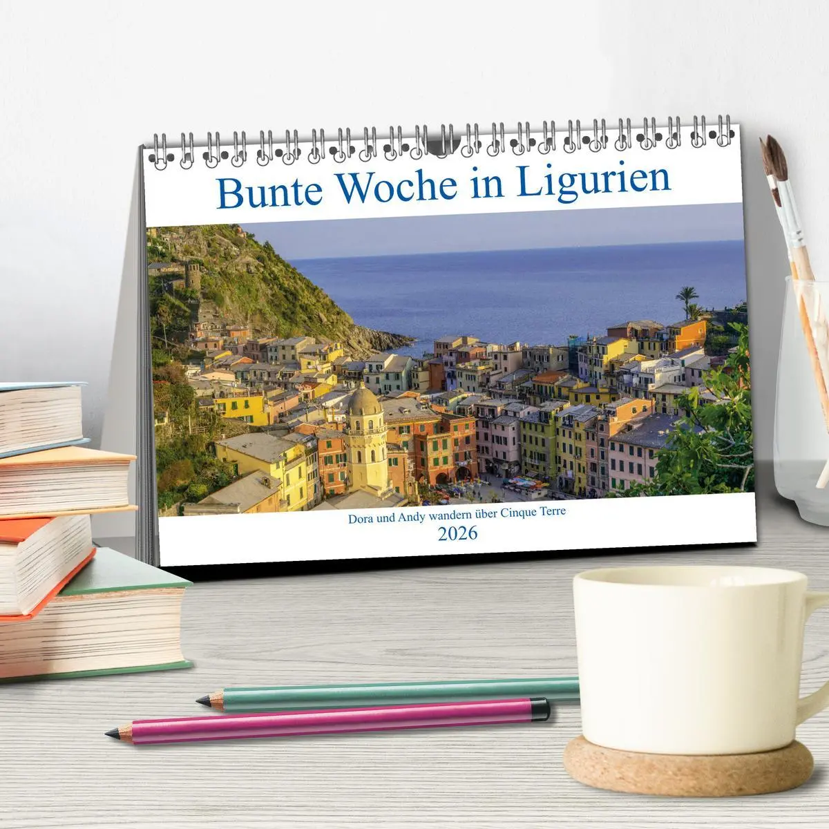 Bild: 9783457795675 | Bunte Woche in Ligurien (Tischkalender 2026 DIN A5 quer), CALVENDO...