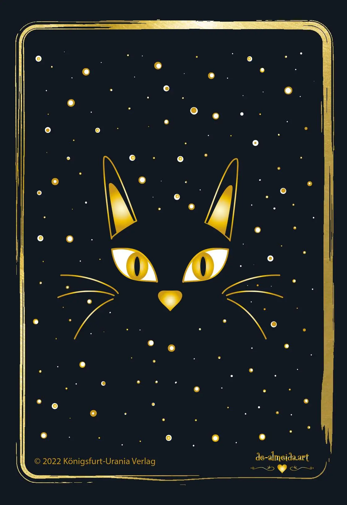 Bild: 9783868265675 | Golden Black Cat Tarot - Hochwertige Stülpdeckelschachtel mit...