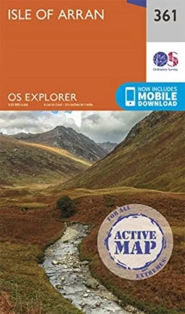 Cover: 9780319475775 | Isle of Arran | (Land-)Karte | OS Explorer Active Map | Englisch
