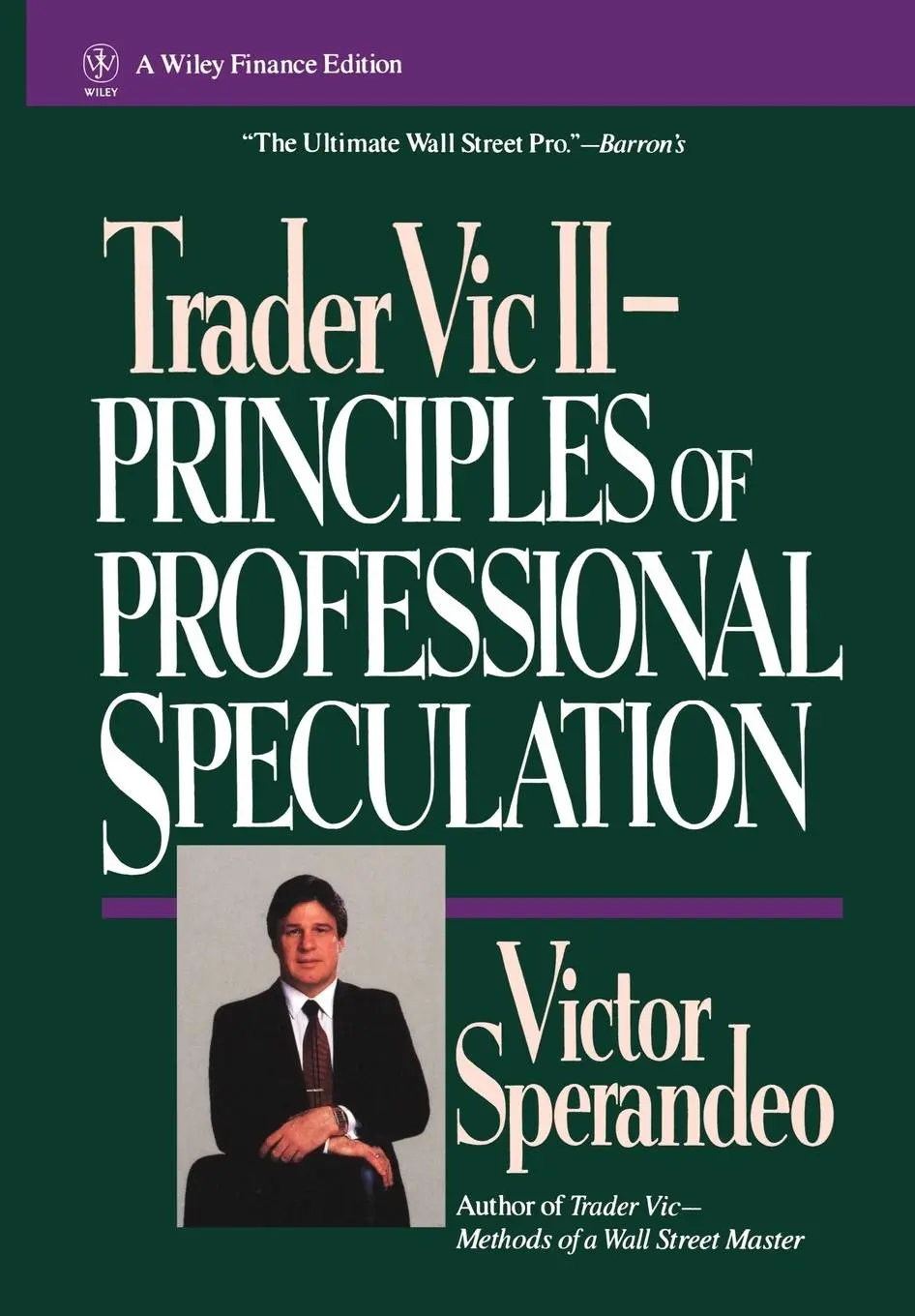 Cover: 9780471535775 | Trader Vic II | Principles of Professional Speculation | Sperandeo