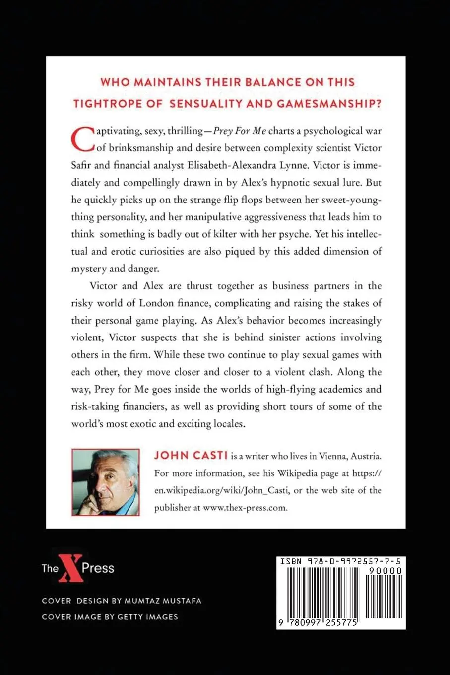 Rückseite: 9780997255775 | PREY FOR ME | A Psychological Thriller | John Casti | Taschenbuch