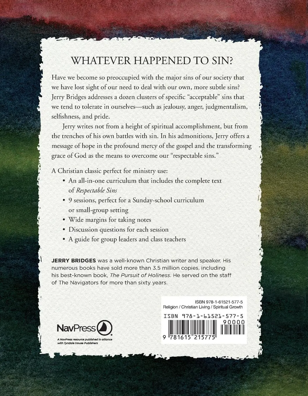 Rückseite: 9781615215775 | Respectable Sins Small-Group Curriculum | Jerry Bridges | Taschenbuch