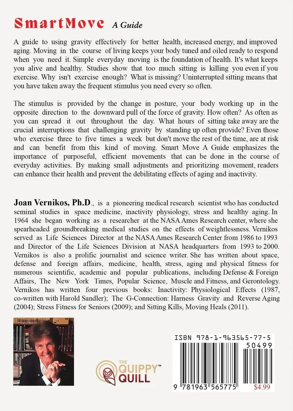 Rückseite: 9781963565775 | Smart Move A Guide | Joan Vernikos | Taschenbuch | Englisch | 2025
