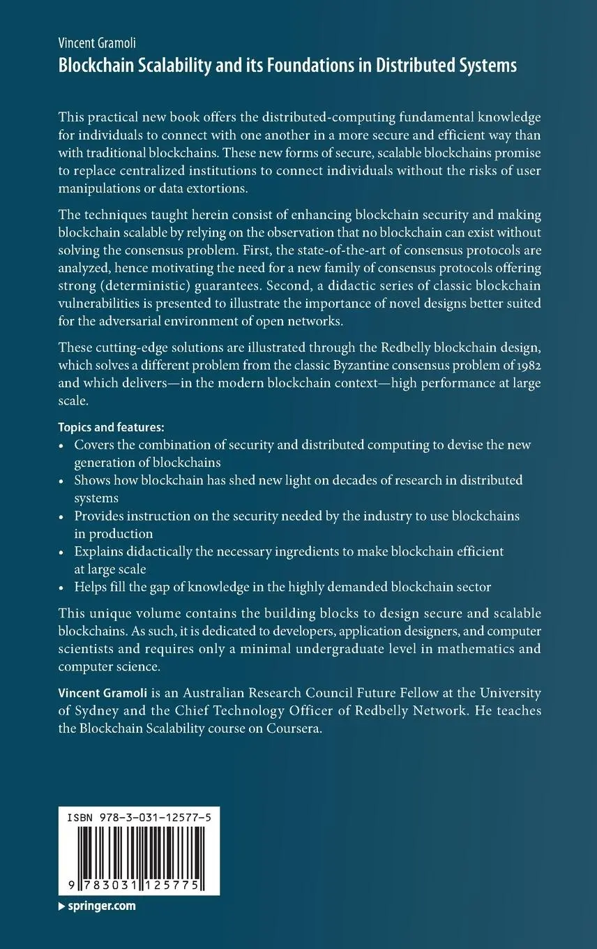 Rückseite: 9783031125775 | Blockchain Scalability and its Foundations in Distributed Systems | xi