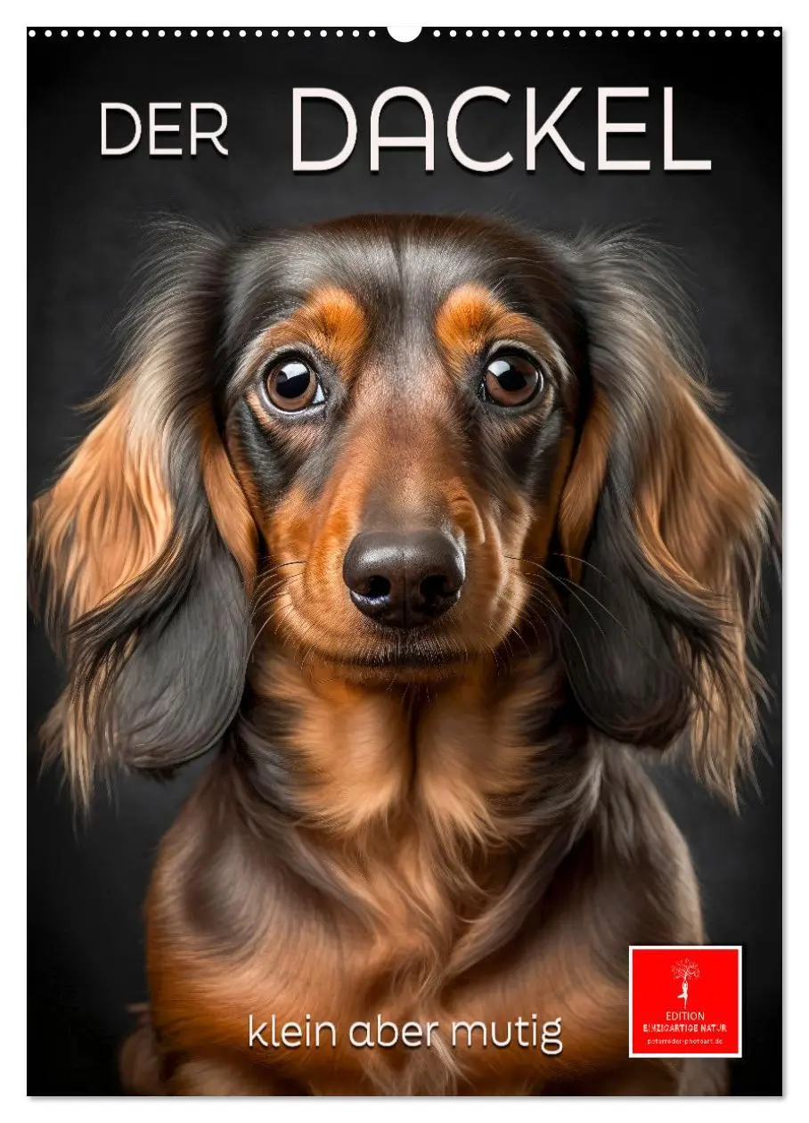 Cover: 9783516325775 | Der Dackel - klein aber mutig (Wandkalender 2026 DIN A2 hoch),...