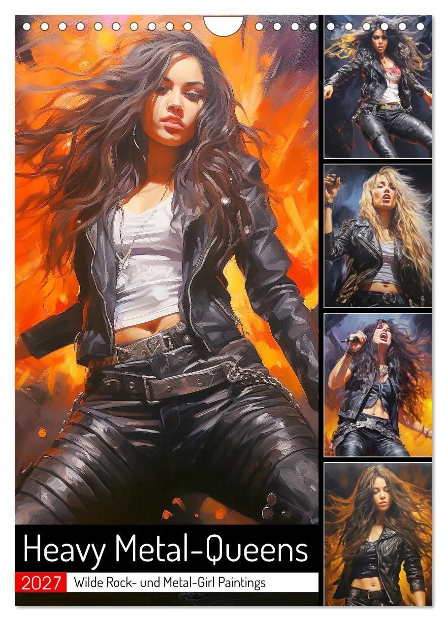 Cover: 9783569275775 | Heavy Metal-Queens. Wilde Rock- und Metal-Girl Paintings...