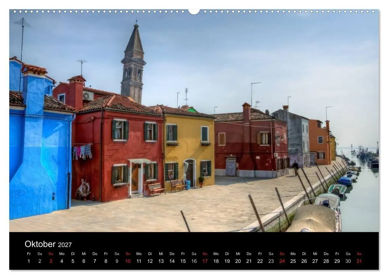 Bild: 9783594235775 | Die bunten Häuser von Burano (hochwertiger Premium Wandkalender...