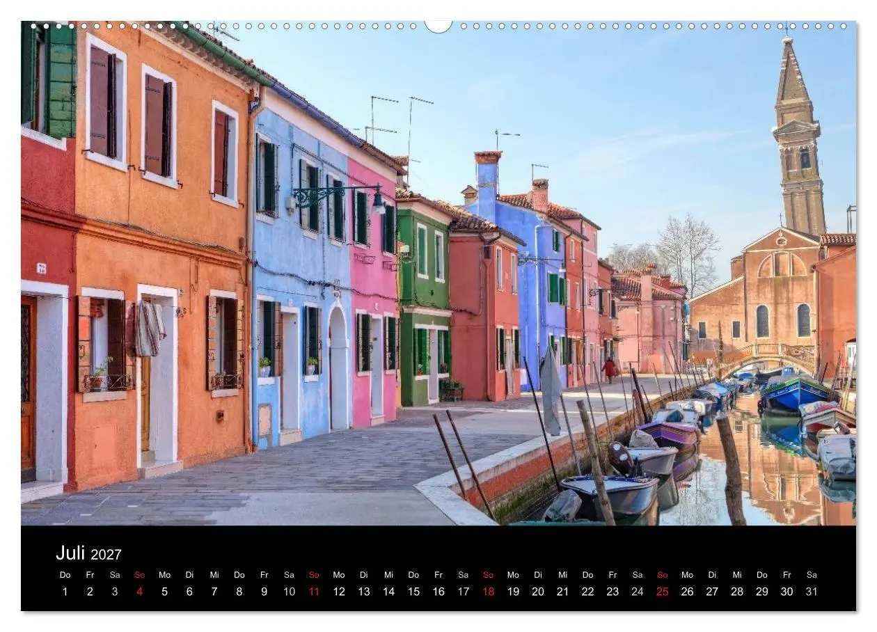 Bild: 9783594235775 | Die bunten Häuser von Burano (hochwertiger Premium Wandkalender...