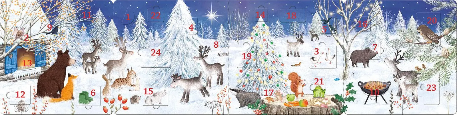 Bild: 9783845865775 | Mein liebstes Adventskalenderbuch | Mit 24 Türchen | Sharon Harmer
