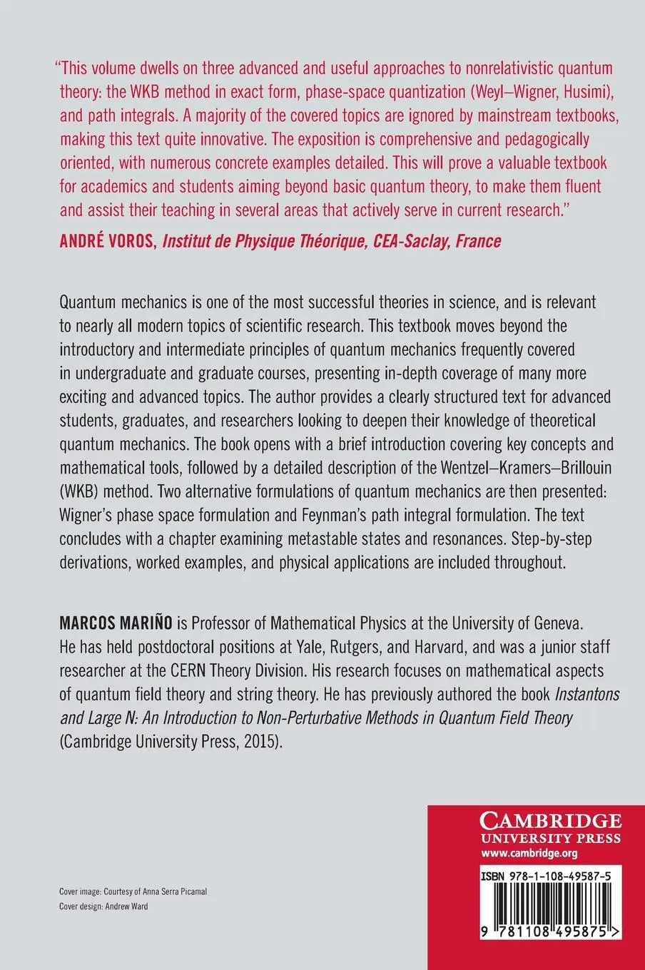 Rückseite: 9781108495875 | Advanced Topics in Quantum Mechanics | Marcos Mariño | Buch | Gebunden